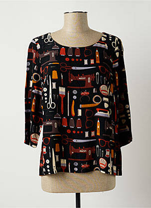 Blouse imprimé fantaisie manches 3/4 vert NICE THINGS femme