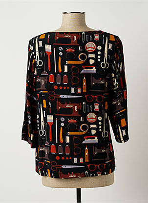 Blouse imprimé fantaisie manches 3/4 vert NICE THINGS femme