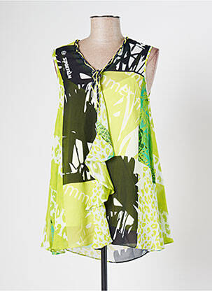 Tunique sans manche tissage crêpe vert SPORTALM femme