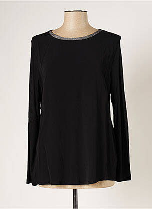 Top coupe fluide manches longues noir BASLER femme