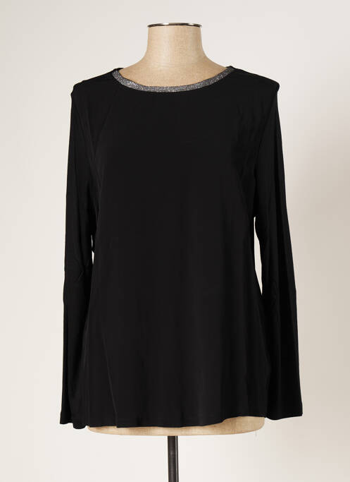 Top coupe fluide manches longues noir BASLER femme