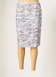 Jupe mi-longue doublure textile violet BASLER femme