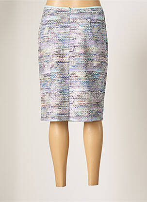 Jupe mi-longue doublure textile violet BASLER femme