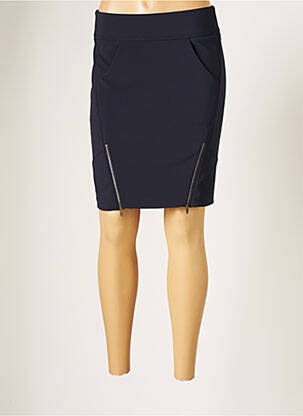 Jupe courte taille haute bleu EVA KAYAN femme