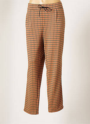 Pantalon droit stretch taille normale marron LE COMTE femme