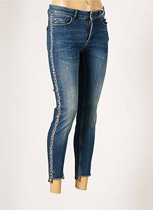 Jeans coupe slim stretch taille normale bleu COMMA, femme