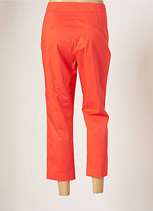Pantalon 7/8 stretch taille normale orange DEVERNOIS femme