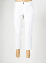 Pantalon 7/8 stretch taille normale blanc EVA KAYAN femme
