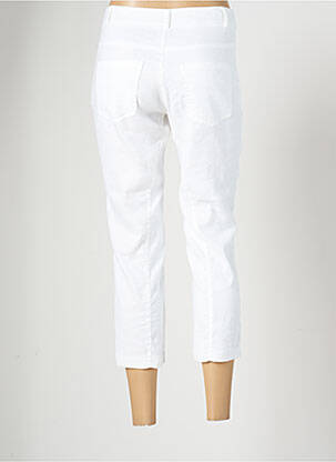 Pantalon 7/8 stretch taille normale blanc EVA KAYAN femme