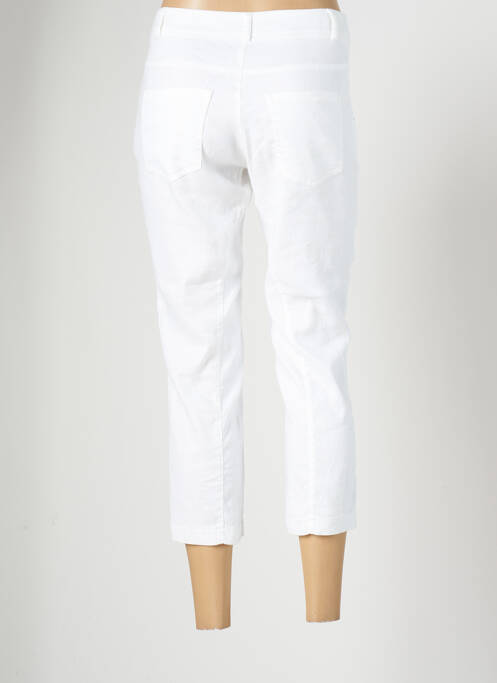 Pantalon 7/8 stretch taille normale blanc EVA KAYAN femme
