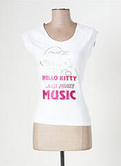 T-shirt blanc HELLO KITTY pour femme seconde vue