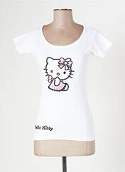 T-shirt blanc HELLO KITTY pour femme seconde vue