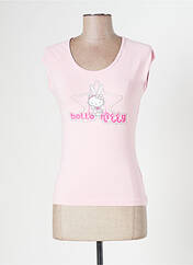 T-shirt rose HELLO KITTY pour femme seconde vue