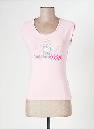 T-shirt rose HELLO KITTY pour femme