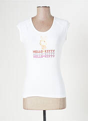 T-shirt blanc HELLO KITTY pour fille seconde vue