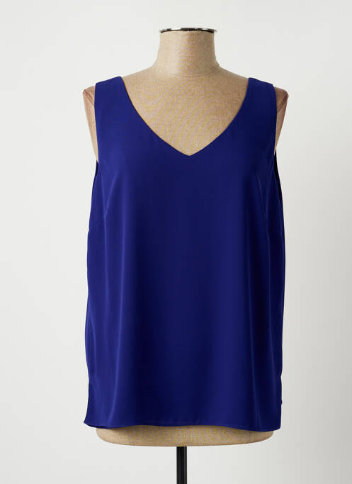 Top bleu FRANK LYMAN pour femme