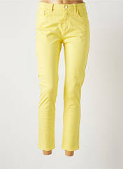Jeans coupe slim jaune FRED SABATIER pour femme seconde vue