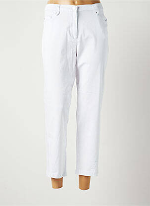 Pantalon 7/8 blanc CHRISTINE LAURE pour femme