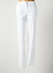 Pantalon droit blanc PAUSE CAFE pour femme seconde vue