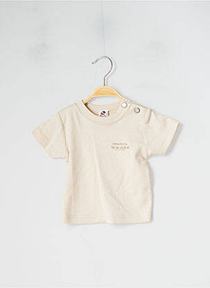 T-shirt stretch manches courtes beige ABSORBA garçon