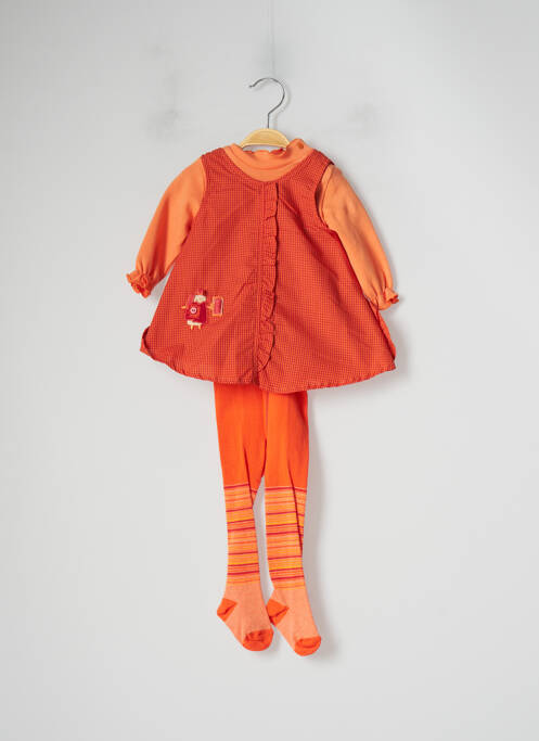 Ensemble robe orange ABSORBA pour fille