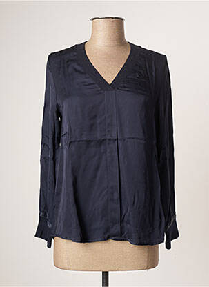 Blouse manches longues manches longues bleu MARIA BELLENTANI femme