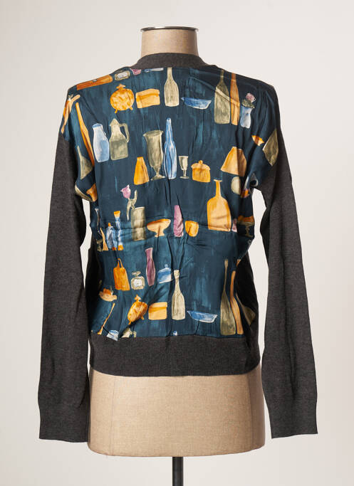 Gilet manches longues gris NICE THINGS pour femme