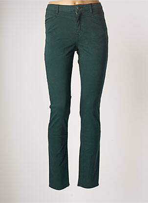 Pantalon slim taille haute taille haute vert EMMA & ROCK femme