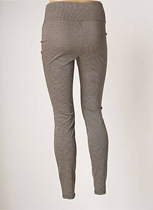 Pantalon slim skinny taille haute marron YAYA femme