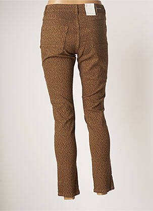 Pantalon 7/8 taille haute taille haute marron PARA MI femme