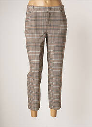 Pantalon 7/8 stretch taille normale beige YAYA femme