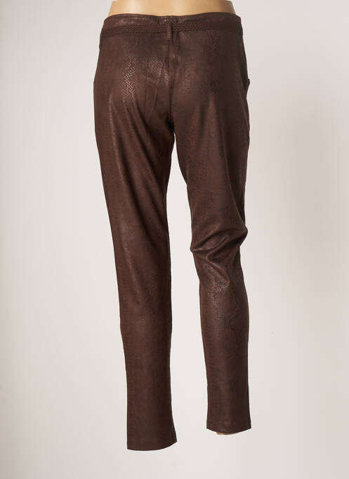 Pantalon slim marron LO! LES FILLES pour femme