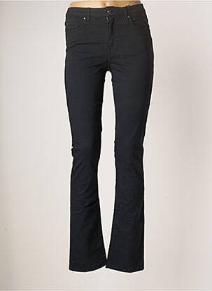 Pantalon slim tissage popeline taille normale noir EMMA & ROCK femme