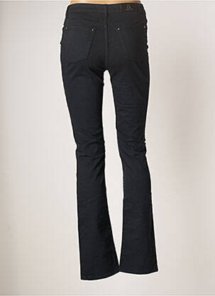 Pantalon slim tissage popeline taille normale noir EMMA & ROCK femme