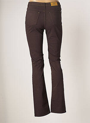 Pantalon slim taille basse taille basse marron EMMA & ROCK femme