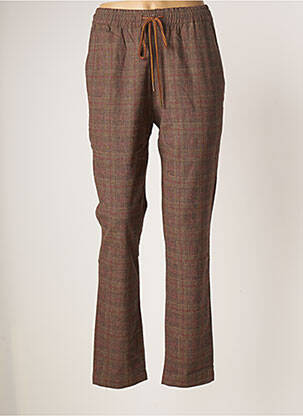Pantalon droit taille élastique taille normale marron HARRIS WILSON femme