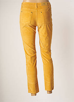 Pantalon 7/8 taille haute taille haute jaune EMMA & ROCK femme