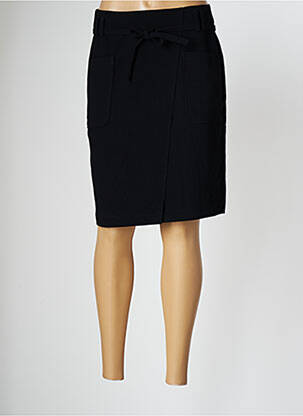 Jupe mi-longue taille normale noir ONE STEP femme