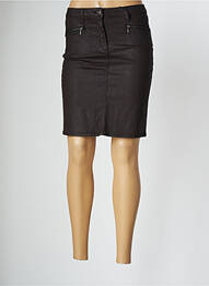 Jupe mi-longue taille normale marron EMMA & ROCK femme