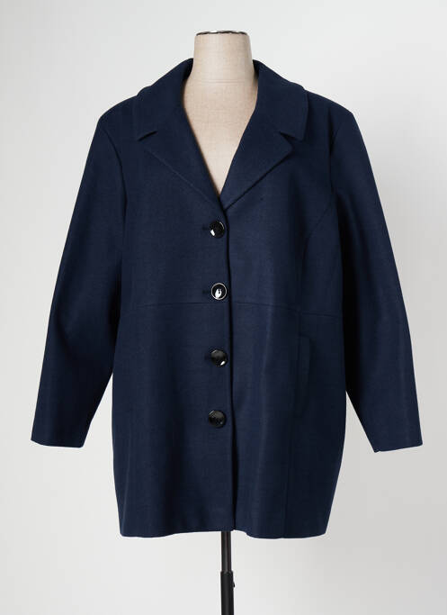 Manteau long bleu ZELI pour femme