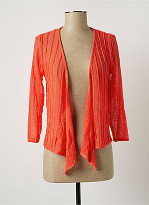 Gilet manches longues manches 3/4 orange DIANE LAURY femme