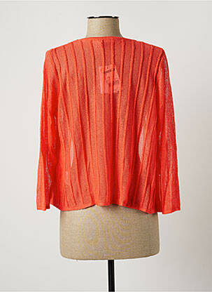 Gilet manches longues manches 3/4 orange DIANE LAURY femme