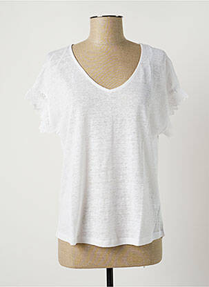 T-shirt blanc JULIE GUERLANDE pour femme