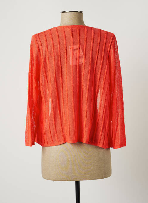 Gilet manches longues orange DIANE LAURY pour femme