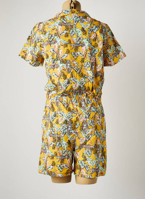 Combishort tissage popeline jaune C'EST BEAU LA VIE femme