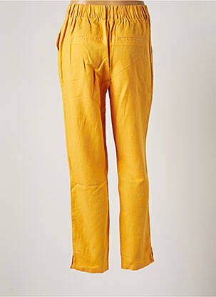 Pantalon chino fermeture zippée sous rabat boutonné taille normale orange C'EST BEAU LA VIE femme