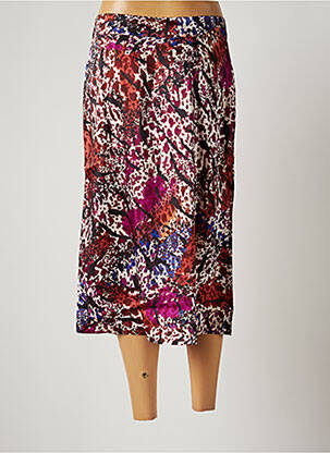 Jupe mi-longue coupe droite violet JULIE GUERLANDE femme