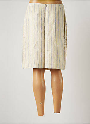 Jupe mi-longue taille normale beige JULIE GUERLANDE femme