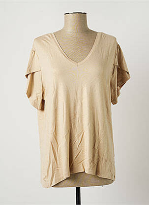 T-shirt beige JULIE GUERLANDE pour femme