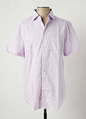Chemise manches courtes violet CAMBRIDGE pour homme seconde vue